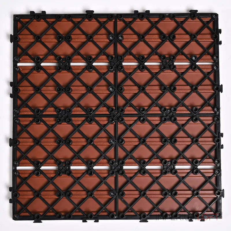 Садовая плитка ДПК 30x30 RED WOOD SH-WPC2D-4HX-13 , террасный паркет Садовая плитка ДПК 30x30 RED WOOD SH-WPC2D-4HX-13 , террасный паркет