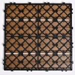Садовая плитка ДПК 30x30 TEAK-BROWN SH-WPCOE-4H-11 , террасный паркет