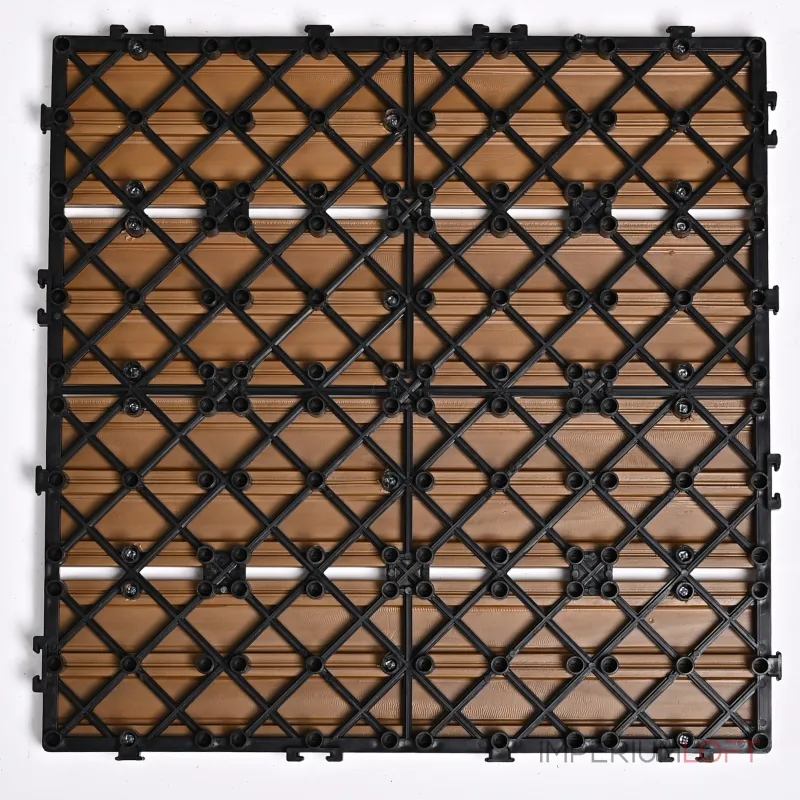 Садовая плитка ДПК 30x30 TEAK-BROWN SH-WPCOE-4H-11 , террасный паркет Садовая плитка ДПК 30x30 TEAK-BROWN SH-WPCOE-4H-11 , террасный паркет