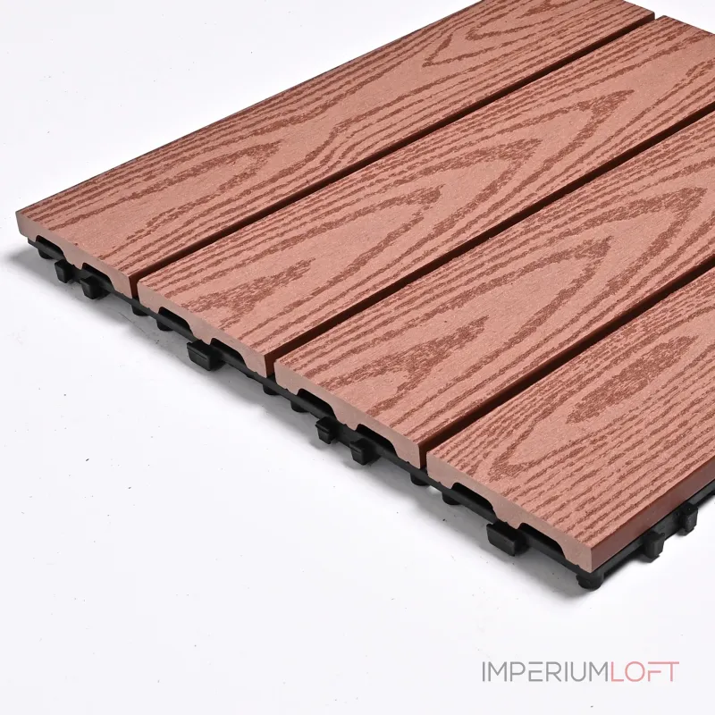 Садовая плитка ДПК 30x30 RED WOOD SH-WPC2D-4HC-4 , террасный паркет Садовая плитка ДПК 30x30 RED WOOD SH-WPC2D-4HC-4 , террасный паркет