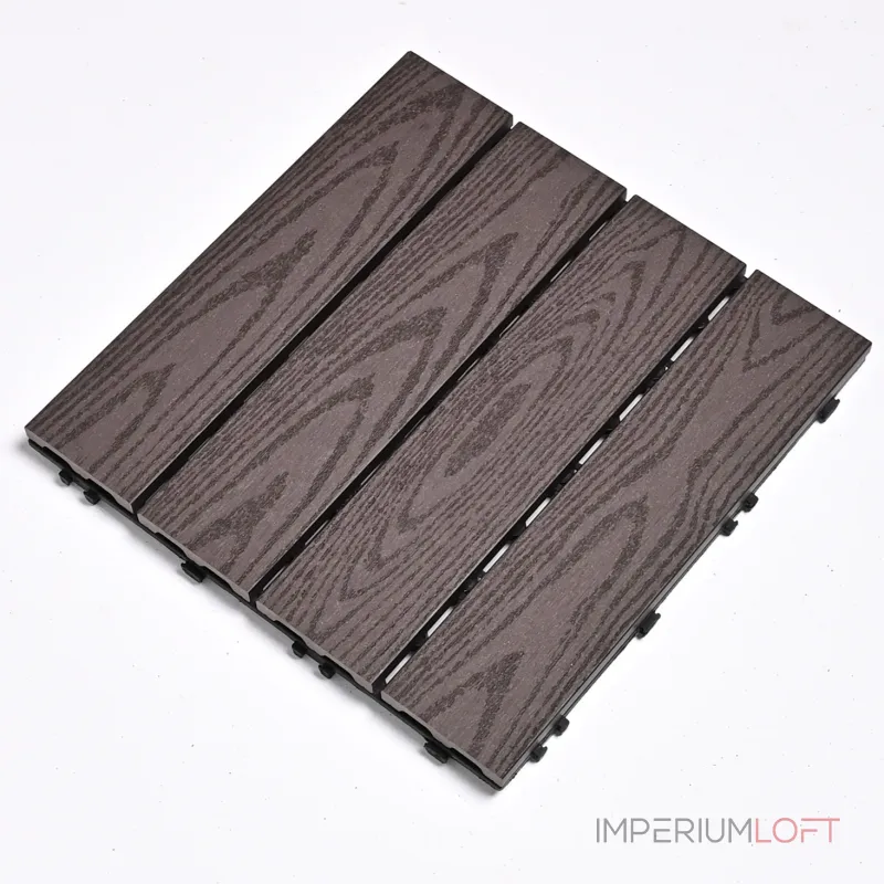 Садовая плитка ДПК 30x30 DARK COFFEE SH-WPC2D-4HC-1 , террасный паркет Садовая плитка ДПК 30x30 DARK COFFEE SH-WPC2D-4HC-1 , террасный паркет