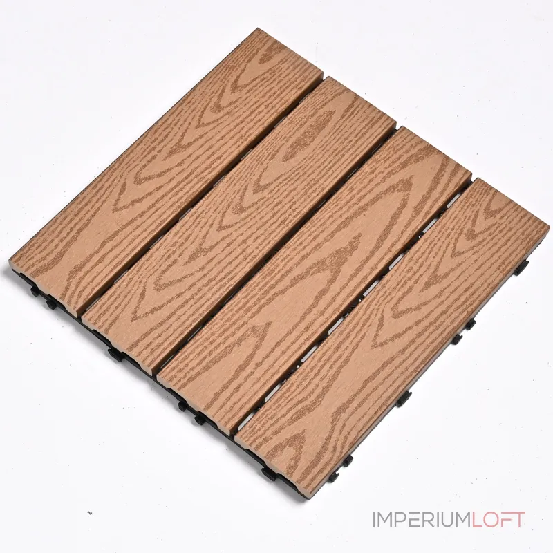 Садовая плитка ДПК 30x30 TEAK SH-WPC2D-4HC-25 , террасный паркет
