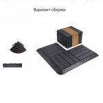 Садовая плитка ДПК 30x30 RED WOOD SH-WPCSG-4H-9 , террасный паркет