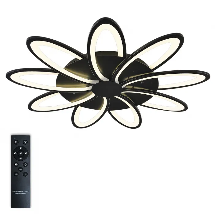 Потолочная люстра Natali Kovaltseva Holder HIGH-TECH LED LAMPS 82009 BLACK от ImperiumLoft