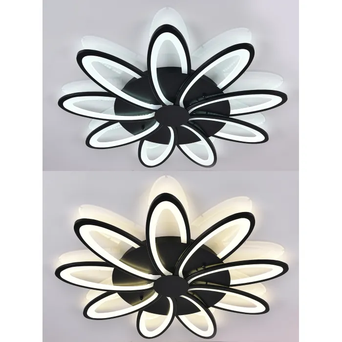 Потолочная люстра Natali Kovaltseva Holder HIGH-TECH LED LAMPS 82009 BLACK от ImperiumLoft