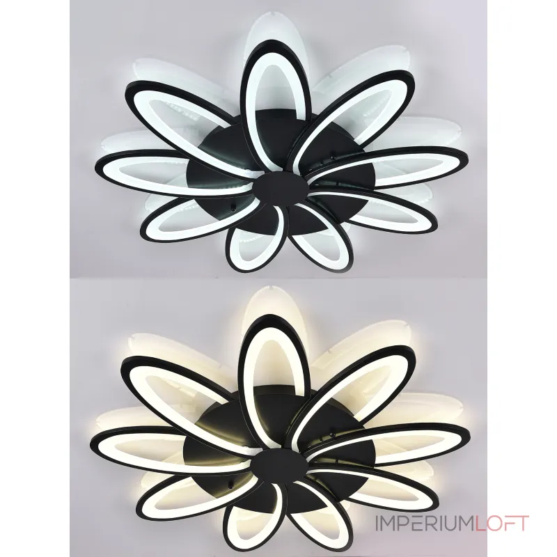 Потолочная люстра Natali Kovaltseva Holder HIGH-TECH LED LAMPS 82009 BLACK