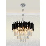 Подвесная люстра Natali Kovaltseva Darian DARIAN 76017/5C CHROME BLACK