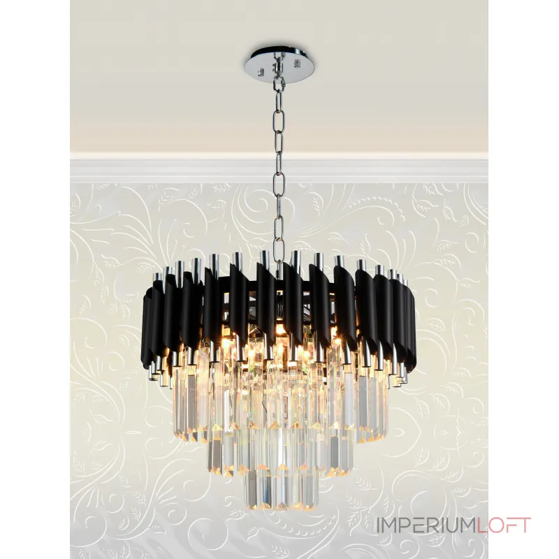 Подвесная люстра Natali Kovaltseva Darian DARIAN 76017/5C CHROME BLACK