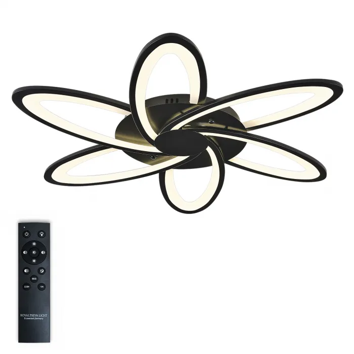Потолочная люстра Natali Kovaltseva Holder HIGH-TECH LED LAMPS 82008 BLACK от ImperiumLoft