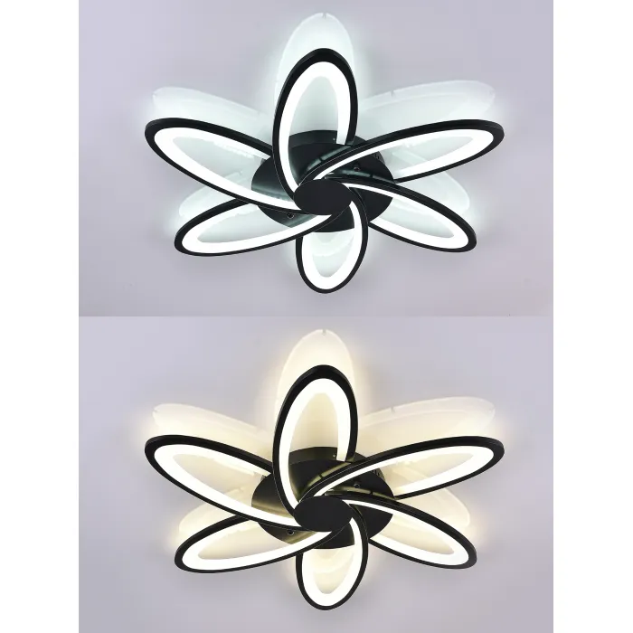 Потолочная люстра Natali Kovaltseva Holder HIGH-TECH LED LAMPS 82008 BLACK от ImperiumLoft