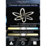 Потолочная люстра Natali Kovaltseva Holder HIGH-TECH LED LAMPS 82008 BLACK от ImperiumLoft