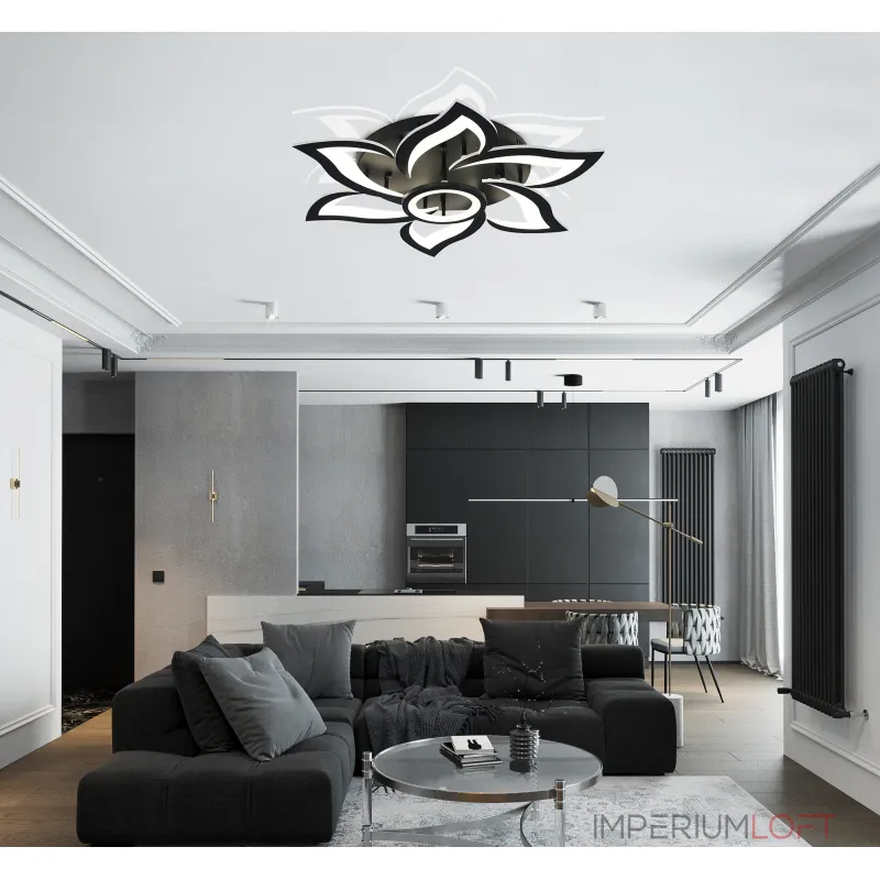 Потолочная люстра Natali Kovaltseva Olimp HIGH-TECH LED LAMPS 82020 BLACK