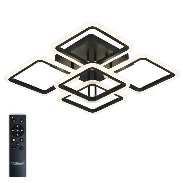 Потолочная люстра Natali Kovaltseva Spektr HIGH-TECH LED LAMPS 82022 BLACK от ImperiumLoft