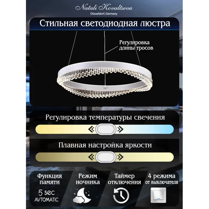 Подвесная люстра Natali Kovaltseva Sad Queen INNOVATION STYLE 83126 от ImperiumLoft