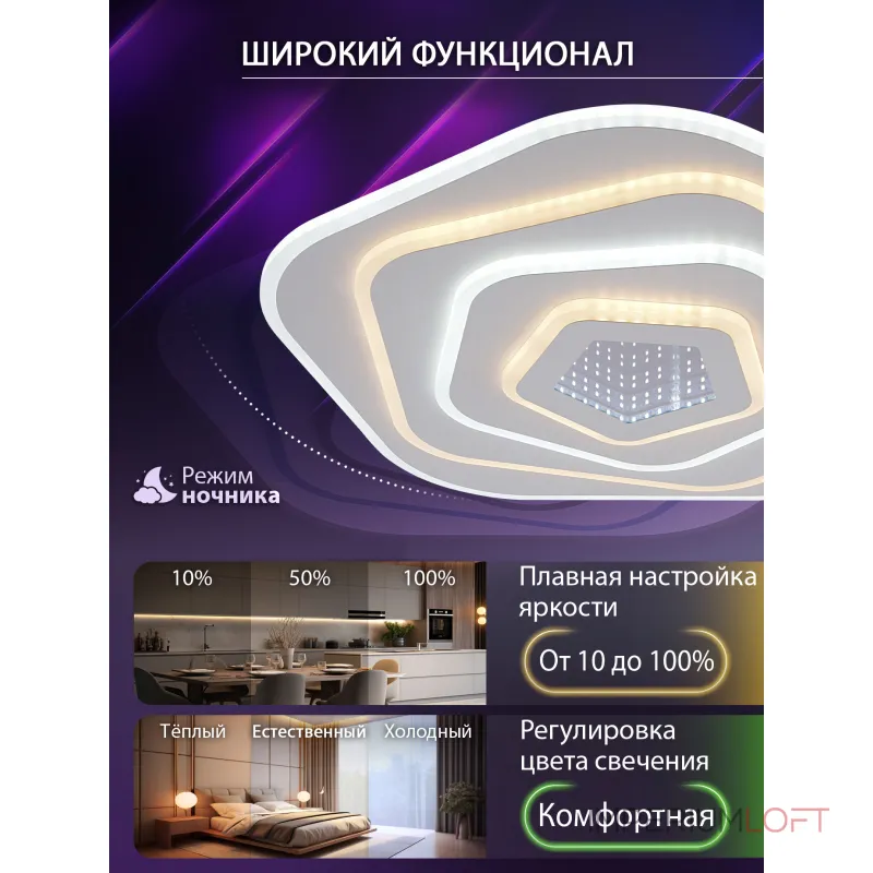 Потолочная люстра Natali Kovaltseva Palace LED LAMPS 81111/4C