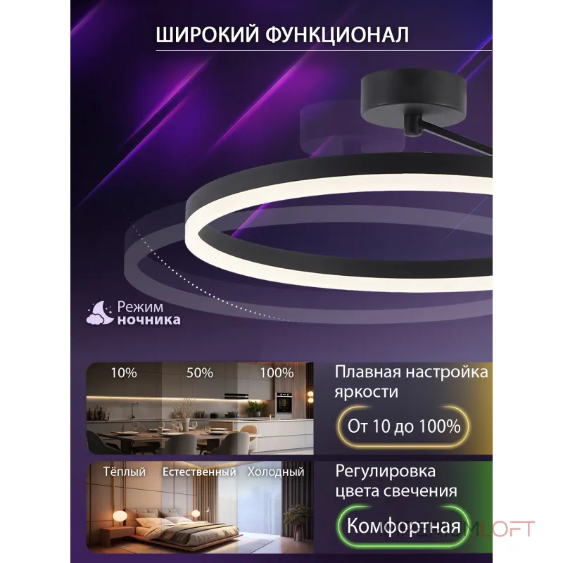 Потолочная люстра Natali Kovaltseva Finam LED LAMPS 81121/2C