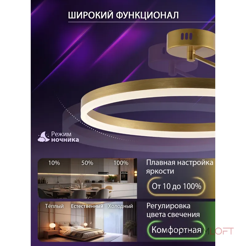 Потолочная люстра Natali Kovaltseva Finam LED LAMPS 81121/3C