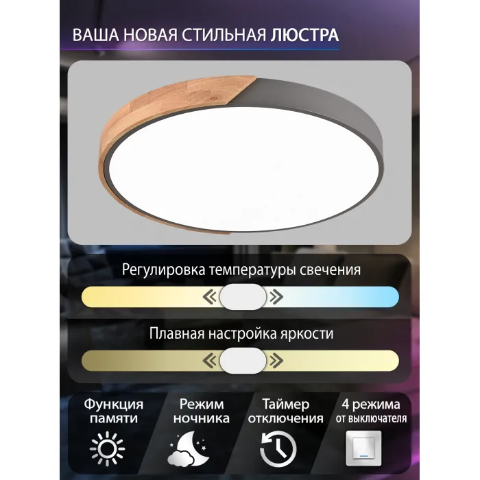 Потолочная люстра Natali Kovaltseva Scandinavian LED LAMPS 81183 от ImperiumLoft