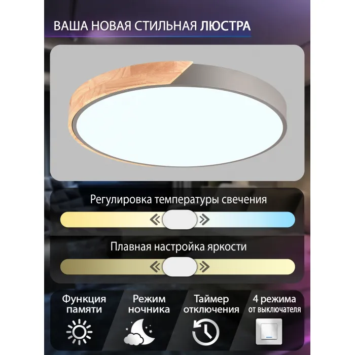 Потолочная люстра Natali Kovaltseva Scandinavian LED LAMPS 81184 от ImperiumLoft