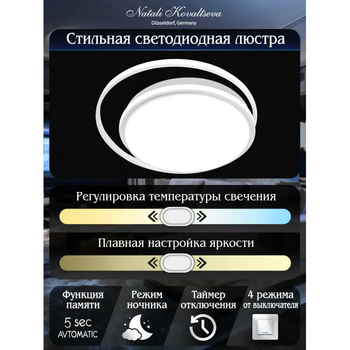 Потолочная люстра Natali Kovaltseva Groove LED LAMPS 81186 от ImperiumLoft