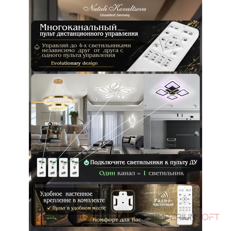 Потолочная люстра Natali Kovaltseva Angel LED LAMPS 81192