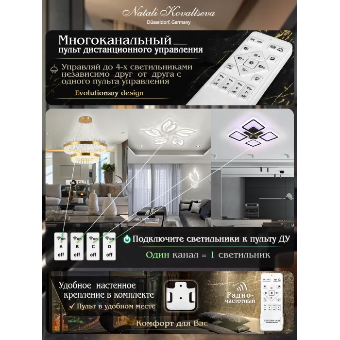 Потолочная люстра Natali Kovaltseva Angel LED LAMPS 81197 от ImperiumLoft