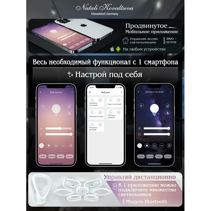 Потолочная люстра Natali Kovaltseva Sand LED LAMPS 81336 от ImperiumLoft