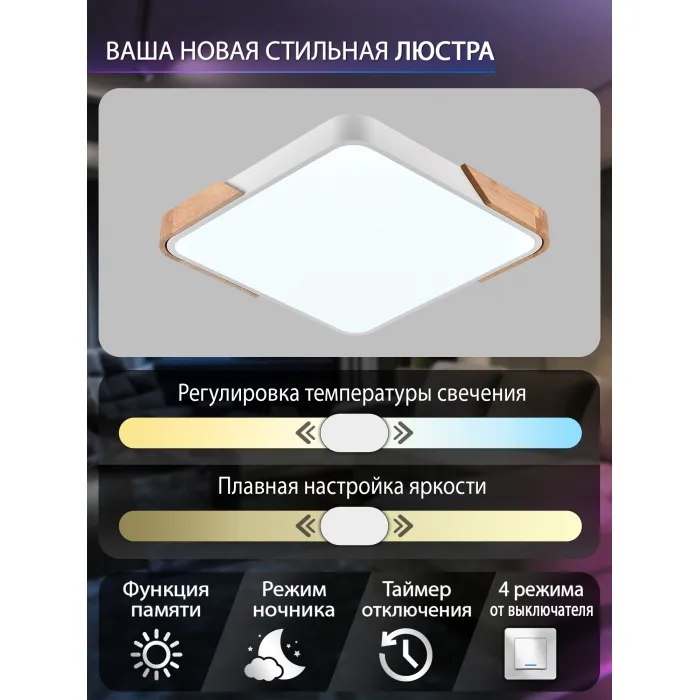 Потолочная люстра Natali Kovaltseva Scandinavian LED LAMPS 81410 от ImperiumLoft