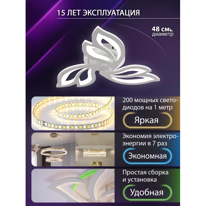 Потолочная люстра Natali Kovaltseva Simply LED LAMPS 81426 от ImperiumLoft