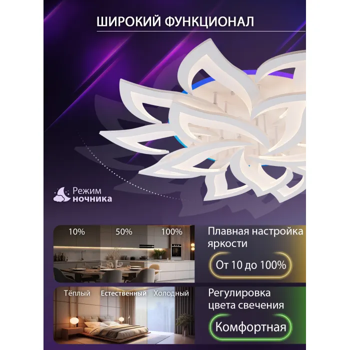 Потолочная люстра Natali Kovaltseva Olimp LED LAMPS 81437 от ImperiumLoft