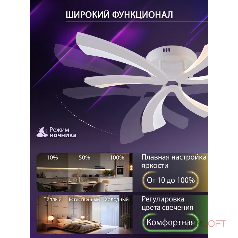 Потолочная люстра Natali Kovaltseva Vio LED LAMPS 81453