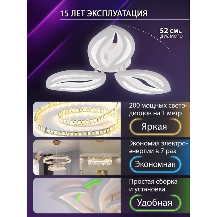 Потолочная люстра Natali Kovaltseva Sm LED LAMPS 81456 от ImperiumLoft
