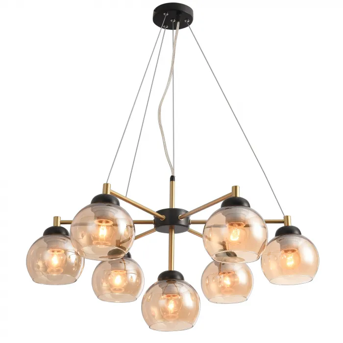 Потолочная люстра Natali Kovaltseva Stuttgart STUTTGART 91006/7C GOLD BLACK от ImperiumLoft