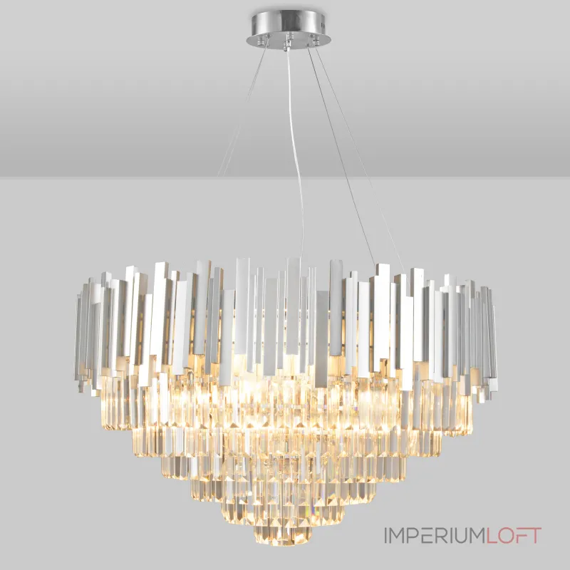 Подвесная люстра Natali Kovaltseva Vertigo VERTIGO 81440/12C SILVER