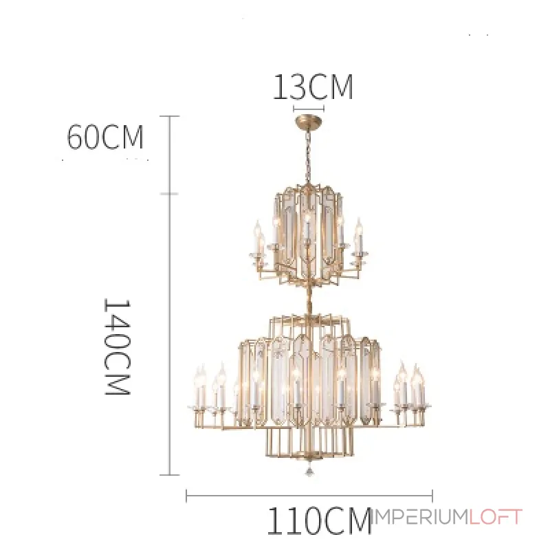 Подвесная люстра Phube 30 lamps