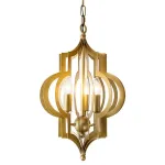 Люстра Scarlett Hollywood Regency Gold Leaf Pattern Pendant Chandelier D42 от ImperiumLoft