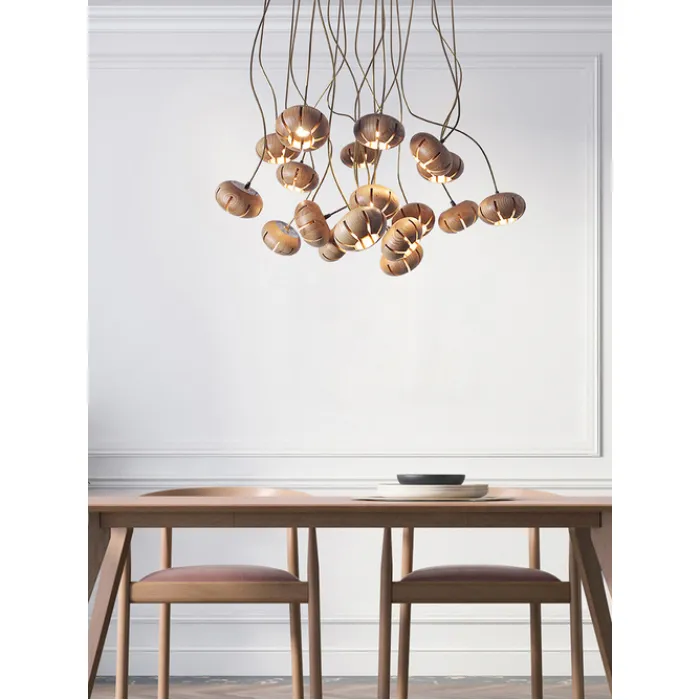 Люстра Louis Wood Led D30 Light wood от ImperiumLoft