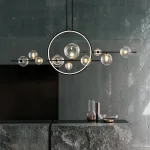 Подвесная люстра IONA L HALO 10 black от ImperiumLoft
