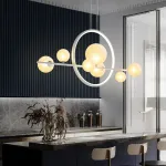 Подвесная люстра IONA L HALO 7 White от ImperiumLoft