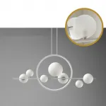 Подвесная люстра IONA L HALO 7 White от ImperiumLoft