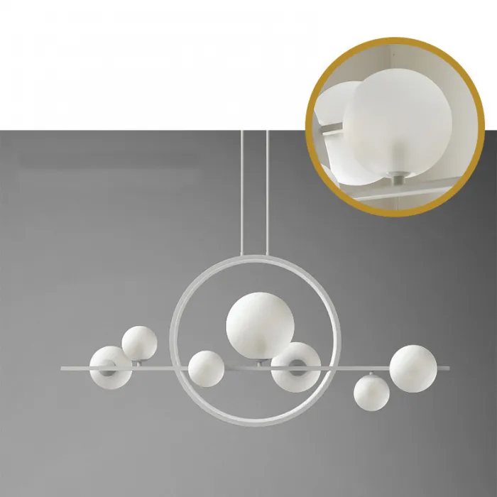 Подвесная люстра IONA L HALO 7 White от ImperiumLoft