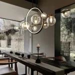Подвесная люстра IONA L HALO 10 black от ImperiumLoft