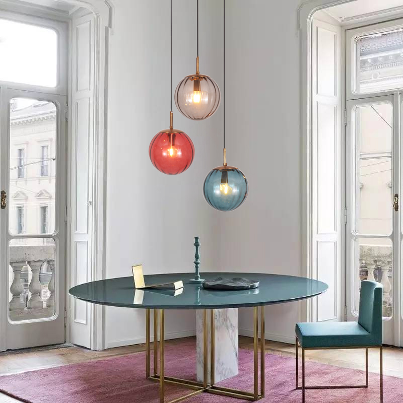 Подвесной светильник ASKA D150 Purple от ImperiumLoft