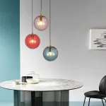 Подвесной светильник ASKA D200 Blue от ImperiumLoft