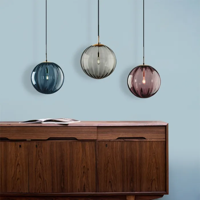 Подвесной светильник ASKA D200 Blue от ImperiumLoft
