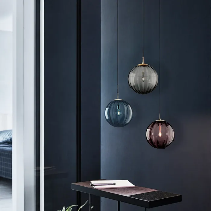 Подвесной светильник ASKA D200 Blue от ImperiumLoft