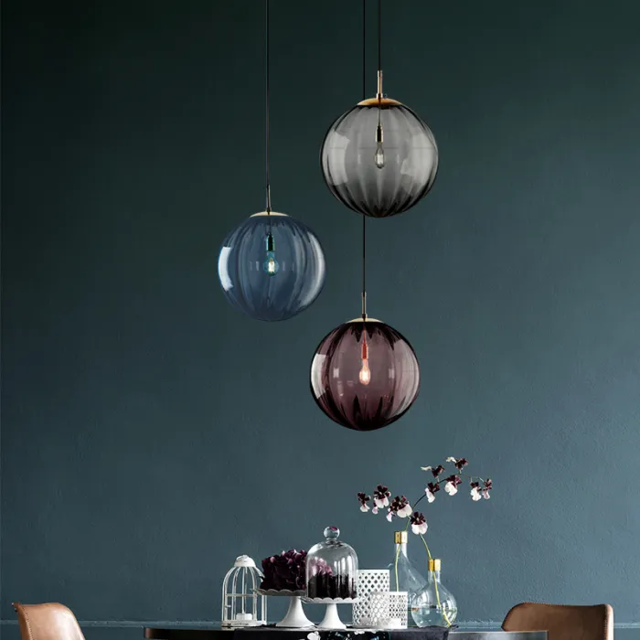 Подвесной светильник ASKA D200 Blue от ImperiumLoft