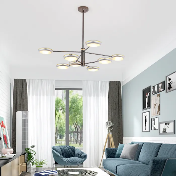 Люстра на штанге DRAMMEN D90 Silver от ImperiumLoft