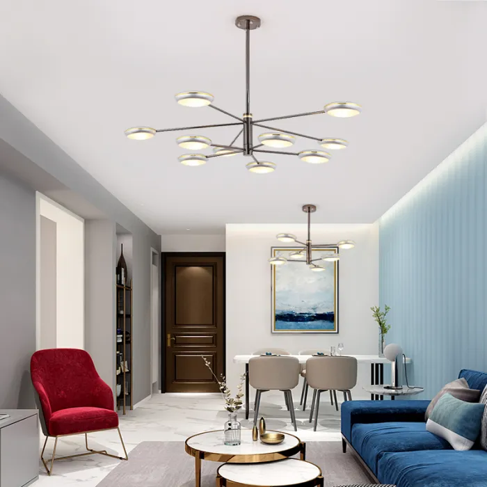 Люстра на штанге DRAMMEN D90 Silver от ImperiumLoft
