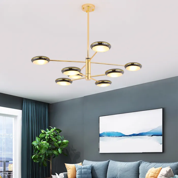Люстра на штанге DRAMMEN D90 Silver от ImperiumLoft